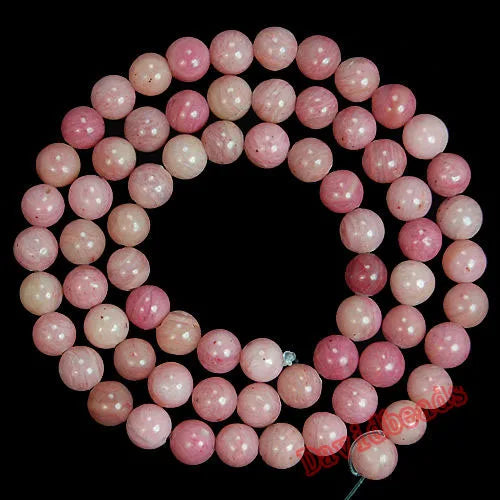 Natural Red Rhodonite Round stone Beads 15.5" 4,6,8,10,12mm Pick Size