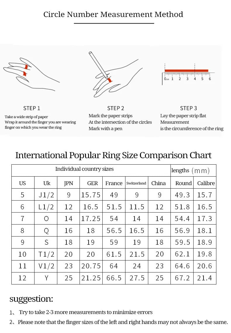 Garnet Red Stainless Steel Rings For Women Garnet Gold Plated Waterproof Round Ring Charm Luxury Jewelry Gift Wholesale