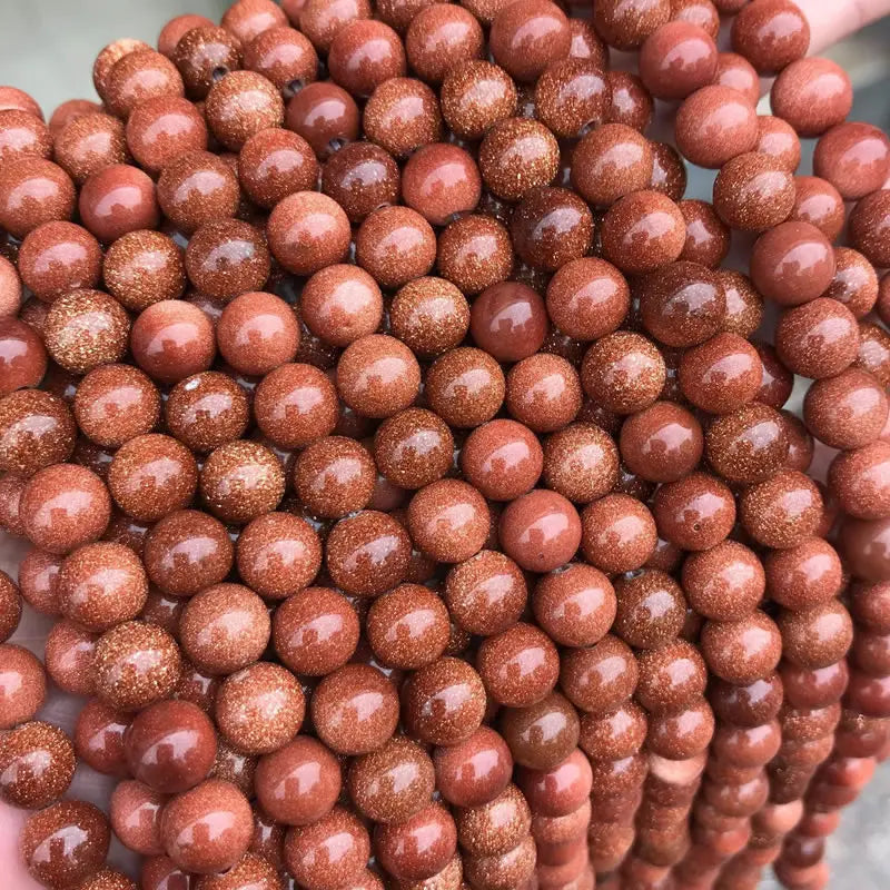 A++ Natural Golden Sandstone & Blue Sandstone & Green Sandstone Loose Beads for Jewelry Making Bracelet Wholesale DIY Accessori