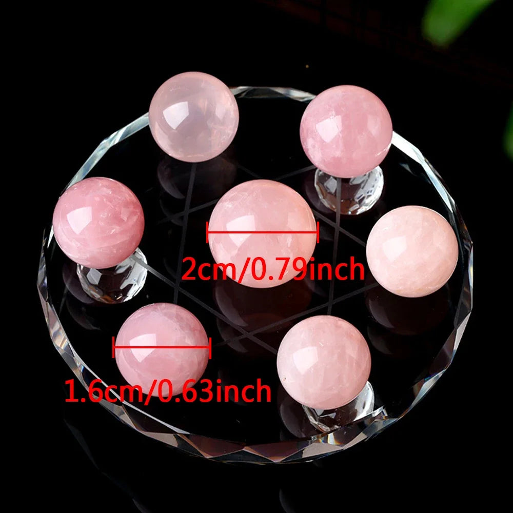 Citrine Seven Star Formation FengShui Natural Citrine Ball Seven Star Formation Crystal Sphere Home Decoration
