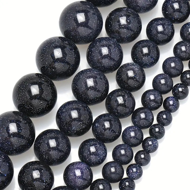 A++ Natural Golden Sandstone & Blue Sandstone & Green Sandstone Loose Beads for Jewelry Making Bracelet Wholesale DIY Accessori